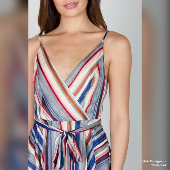 LAST 1! ❤️Amazing Multi Stripe Self Tie Dress! - Picture 7 of 7